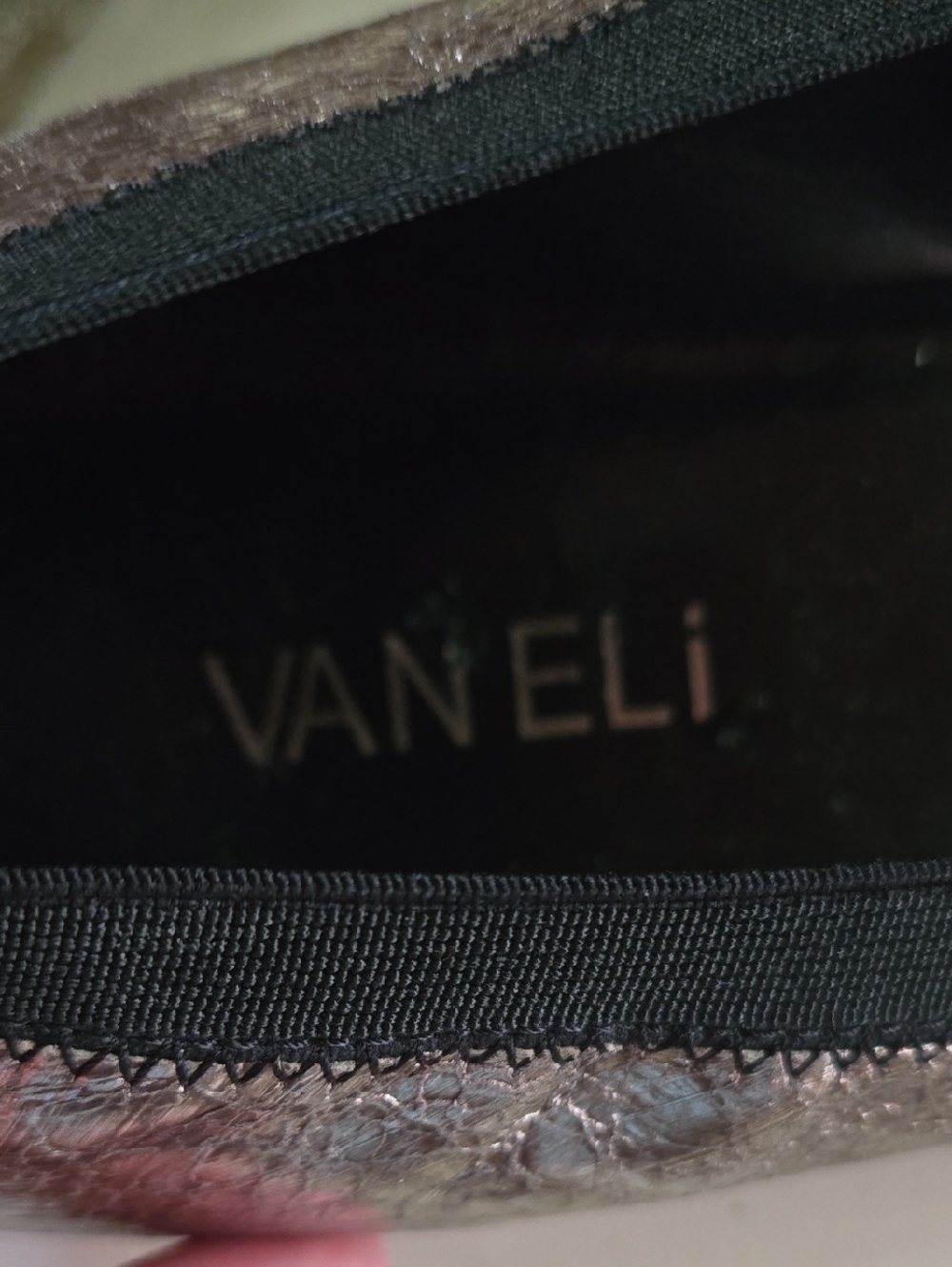 Van Eli Metallic Gold And Silver Demi Wedge Flat Size 11 - Picture 12 of 14